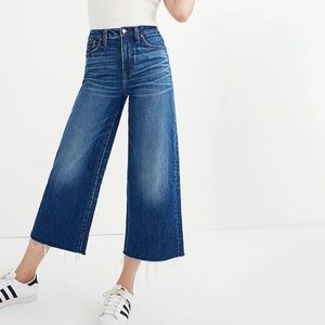 Madewell wide leg crop jeans